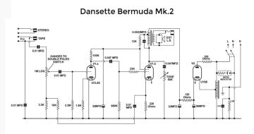 Dansette Bermuda ;Mk2 schematic circuit diagram